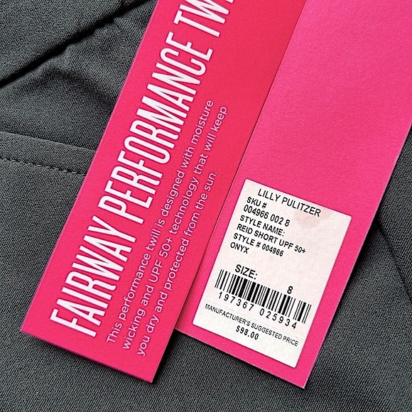 Lilly Pulitzer UPF 50+ Luxletic 9" Reid Short Onyx - Picture 8 of 10